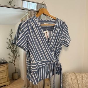 Max Studio Cross-over Top